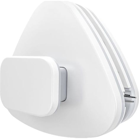 Nettoyeur de vitres magnétique blanc, réglable, magnétique double face, convient aux vitres simples de 3 à 10 mm.