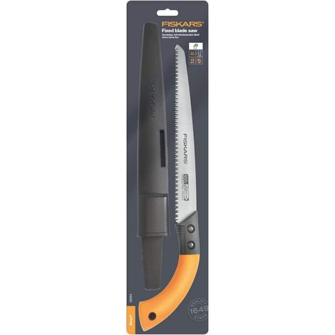 Fiskars SW84 Professional Fixed-Blade Pruning Saw with 33 cm Stainless Steel Blade and Plastic Sheath (1/5)
