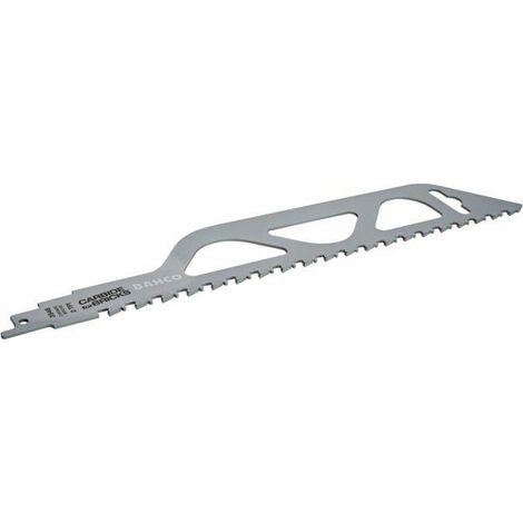 Hoja de Sierra Sabre con Carburo, Bahco, modelo 457mm, corte preciso en ladrillos, alta resistencia, ideal para trabajos de construcción, calidad profesional garantizada