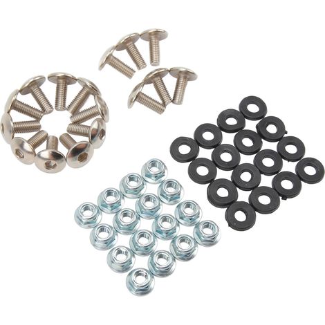 Kit 16 Fixations Garde-Boue M6 Écrous Rondelles Vis Boulons pour Quad ATV 50cc 70cc 90cc 110cc 125cc 4 Roues (1/5)