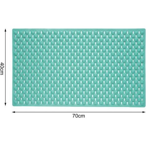 Tapis De Bain - 70x40 Cm - TPE - Antiderapant A Ventouses - Drainage Rapide - 1 Piece (1/4)