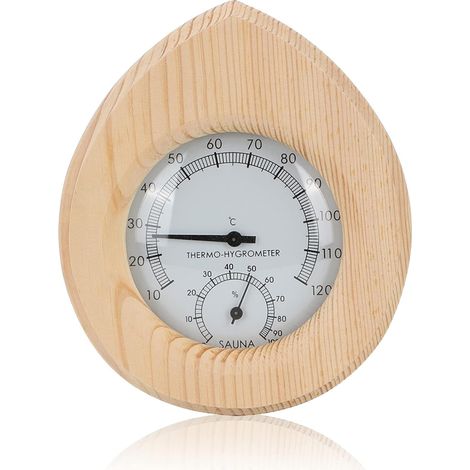 Thermomètre Hygromètre - Affichage Numérique LCD - Pour Sauna Intérieur Extérieur - Précision ±1°C ±5% RH - Montage Murale ou Suspension - 1 Pièce (1/5)