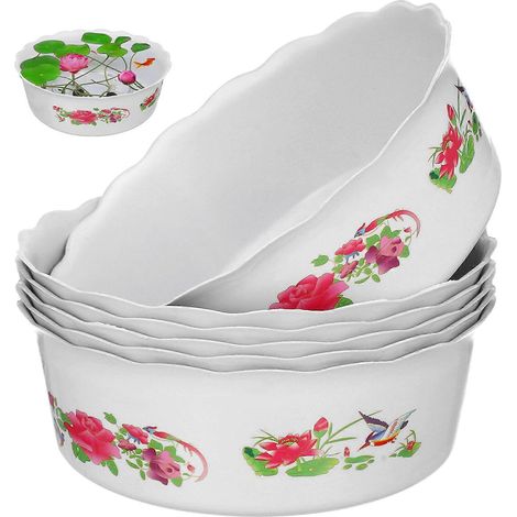 Lot de 6 pots hydroponiques en plastique pour jardin et décoration intérieure – Jardinières polyvalentes pour fleurs et petites plantes (1/5)