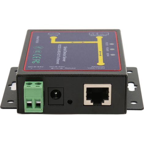 Adaptateur série RS232/RS485/RS422 vers Ethernet, port RJ45, 10/100 Mbit/s, TCP/IP, serveur Ethernet, convertisseur 300/230/400 bps, prise UE 100-240 V (1/5)