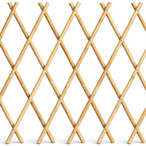 Traliccio per rampicanti in Bambù naturale da 180x90 cm - Reticolato Grigliato estensibile Ø 12/14 mm (1/5)