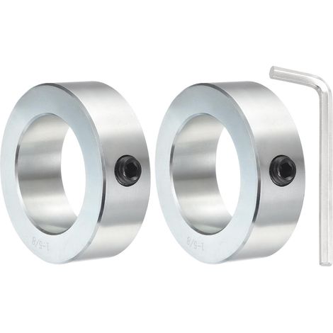 2Pcs 1-5/8" Alésage Bague D'Arbre À Vis Acier Carbone Zingué (1/5)