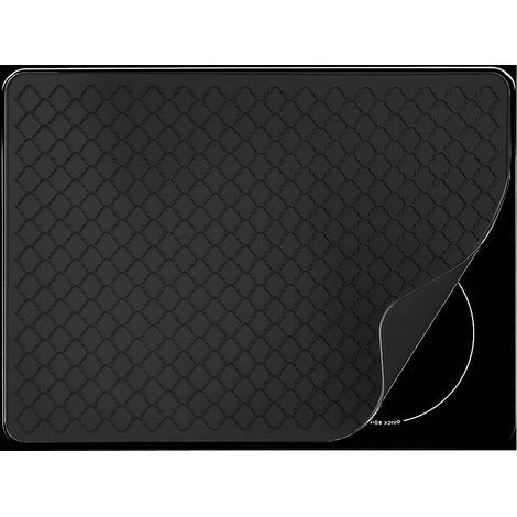 Tapis de cuisinière en silicone, tapis de protection pour cuisinière à induction multifonction, 71500.25CM, noir (1/5)
