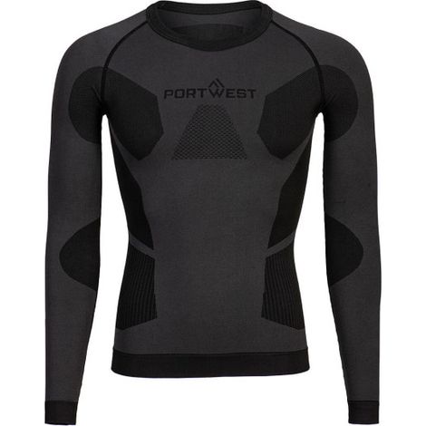 Camiseta Dynamic Air Baselayer Antracita, secado rápido Negro B173 S Antracita