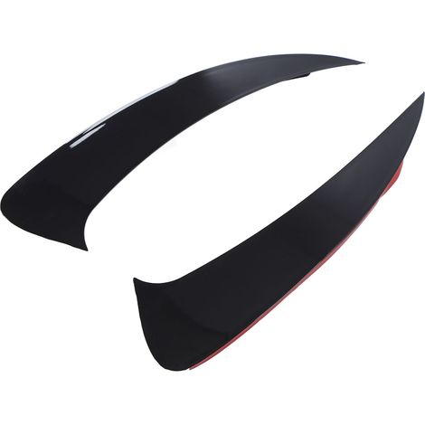 pièces de cache de prise d'air de spoiler de pare-chocs arrière noir brillant, garniture de cadre de remplacement pour Benz AMG GT GT50 X290 (1/5)