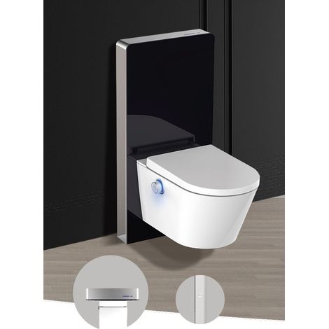 Schwarzglas Sensor - Sanitärmodul für Wand-WC (1/4)