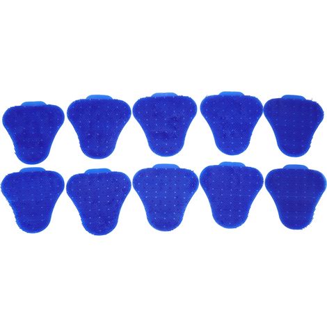 10 pièces Écran Urinal Déodorant Triangle Anti-Éclaboussures, Parfumé Bleu pour Toilettes Publiques (1/5)