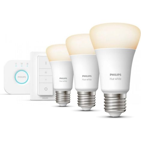 Philips Kit de inicio Hue blanco 9W LED 3 bombillas (1/5)