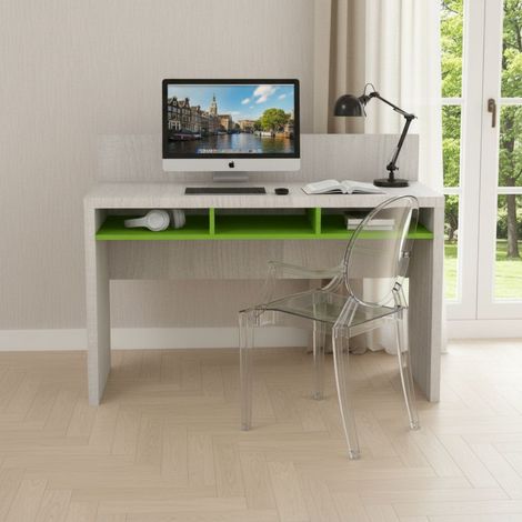 Scrivania angolo studio design moderno - L'angolo studio perfetto per la tua casa - Rovere rock e Verde mela