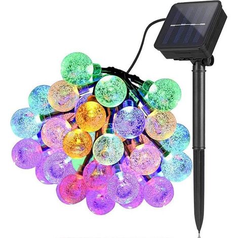 Outdoor Solar Garland 6.5m - 30 Waterproof LEDs - Magical Fairy Light Balls