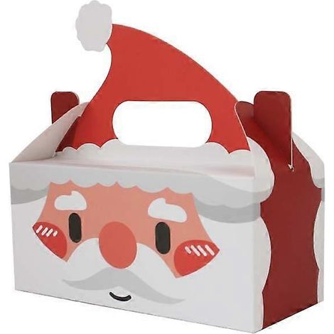 Boîte à bonbons de Noël, boîte cadeau de Noël, sac en tissu de Noël, boîte à biscuits/gâteaux (Père Noël) (1/5)