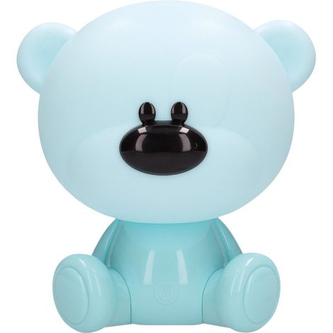 Luz de noche infantil LED Osito 5W RGB + luz día con altavoz y batería Azul (1/5)