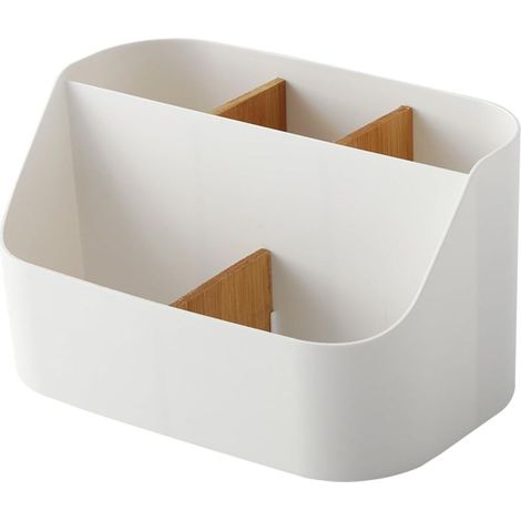 Boîte de rangement de bureau, support pour télécommande, organisateur de cosmétiques, adapté pour maison et bureau