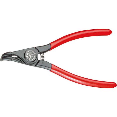Pince de montage pour circlips extérieurs, Avec ressort d’ouverture/protection anti-pincement, coudée à 90°, Diamètre des pointes : 1,3 mm, 8000 A 11 (1/3)