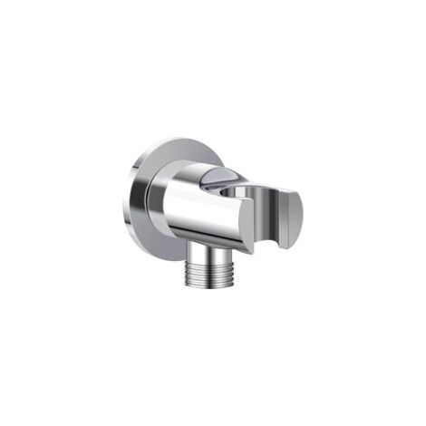 Support mural de douche avec inverseur – Coude mural chromé avec dérivation pour douchette (1/4)