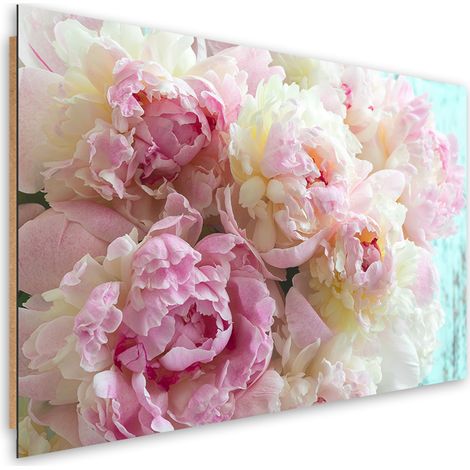Quadro deco panel, Fiori di peonia rosa - 60x40 (1/5)