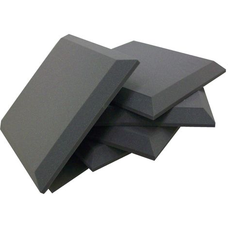 Placche sp 5 cm D fonoassorbenti insonorizzanti piramidale per correzione audio in poliuretano isolamento acustico dj (1/2)