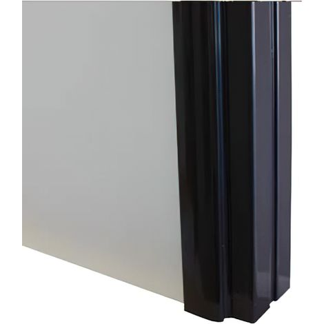 Profilé poignée aluminium Styldoor pour portes de placard coulissant d'ép. 19mm, taupe brun, longueur 2.55m HOMEWELL