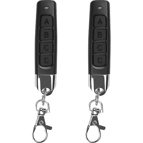 Duplicateur de télécommande universel 433MHz 4 boutons – Copie codes fixes et défilement – Compatible avec plusieurs puces – Lot de 2 pièces (1/5)