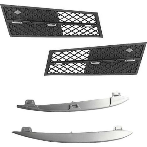 Embellecedor cromado de la rejilla inferior del parachoques delantero para BMW F10 F11 F18 2010-2013 51117200699 51117200700 51117231859 1117231860 (1/5)