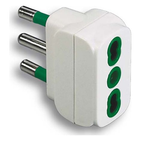 Adaptateur simple FME Art 82.110 2 prises + E 16A pour contourner les normes CEI