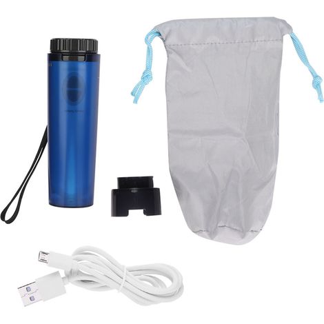 Bidet portable en silicone, pulvérisateur de bidet électrique de voyage pour femme (bleu) (1/5)