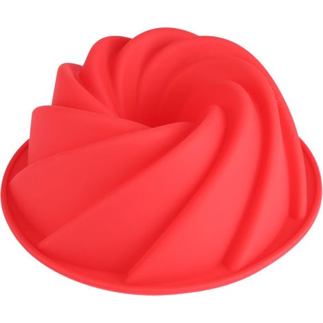 Moule à gâteau en silicone rouge, moule à chocolat 3D, moule à biscuits et à pain, outil de pâtisserie DIY (1/5)