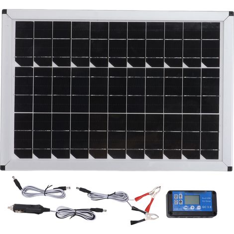 Decdeal 100W 18 V Tragbares Solarpanel Kit 100 Watt 18 Volt Monokristalline für Automobile Schiffe Flugzeuge Außenlandwirtschaft Pflanztourismus