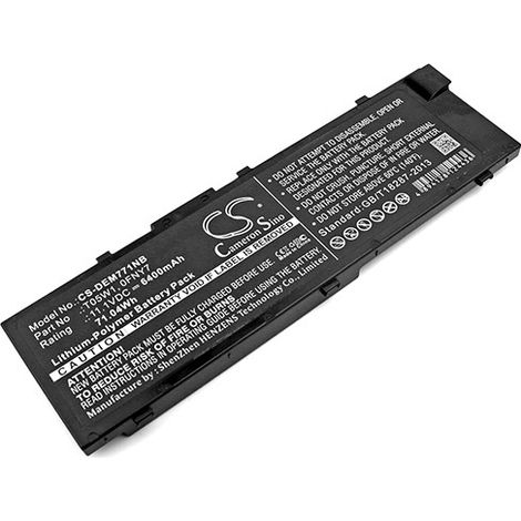 NX - Batterie ordinateur portable compatible Dell 11.4V 7980mAh - 0FNY7451-BBSE (1/3)