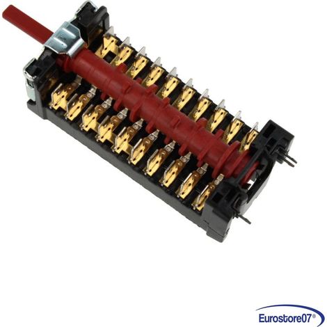 COMMUTATORE SELETTORE 8+OFF PER FORNO CANDY HOOVER 42827819 ORIGINALE (1/5)
