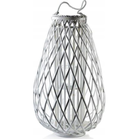 Lanterna LUCIE BIANCA 20x42xh70cm