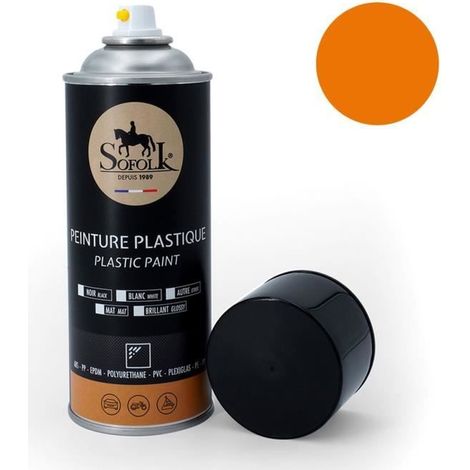 Pittura plastica ad alta resistenza - SOFOLK - 18-ARANCIONE OPACO - Aérosol 400ml - Opaco - Eccellente adesione (1/3)