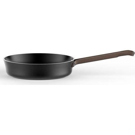 Alessi edo PU113/20 B - Padella a Manico Lungo in Alluminio con Rivestimento Antiaderente, Manico in Acciaio Inox con Rivestimento in PVD, marrone (1/3)