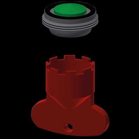 KWC Aérateur d'eau, F5, M24x1, anti-vol, forme SLIM, 5 l, 2030041011 (1/2)