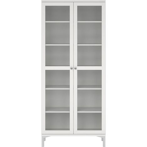 Roma Vitrinenschrank 2 Türen weiß. (1/5)