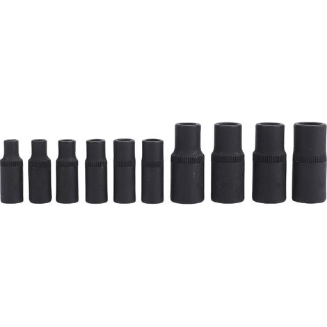 Jeu douilles robinet magnétiques support, entraînement 1/4" 3/8", acier allié espaces restreints, 10 (1/5)