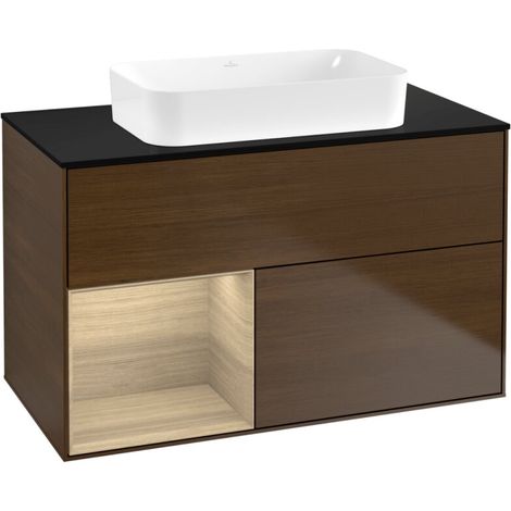 Villeroy & Boch F652PCGN Meuble sous-lavabo Finion F65 (1/2)