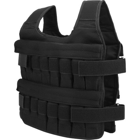 Gilet en maille de sac de sable lesté réglable de 35KG pour l'entraînement de force et la course à pied (1/5)