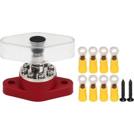 Bloc de distribution électrique M10 Barre omnibus Courant max 3/8 po Jonction batterie Borne à vis 300A (1/5)