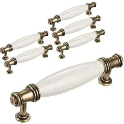maniglie per ante di mobili da cucina, barra per maniglia di ante di mobili, barra per ante di armadi con viti, interasse fori 96 mm (1/4)