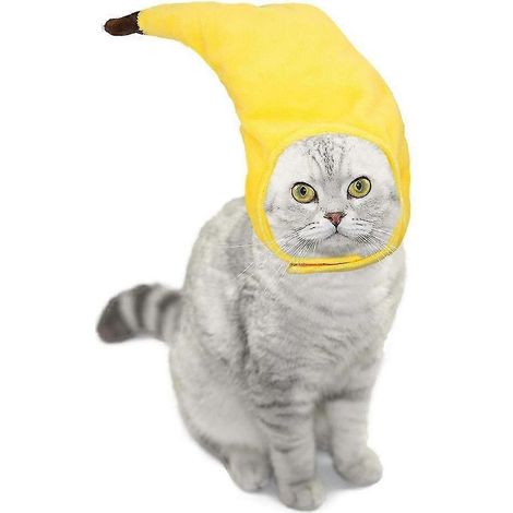 Gorro para mascotas, perro, gorro de plátano, transformación creativa (1/5)
