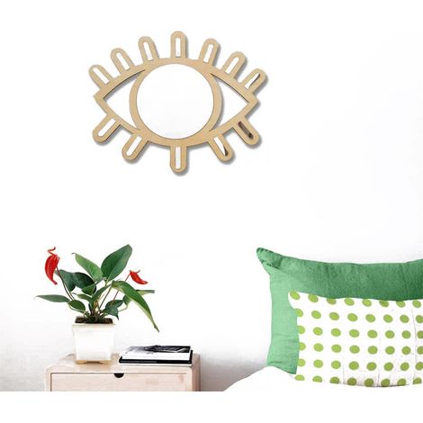 Miroir mural décoratif en verre, cadre argenté, design moderne, 60x80 cm, idéal salon ou chambre (1/5)