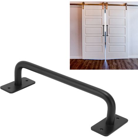 Poignée de porte coulissante en acier au carbone pour portail, abri de jardin, garage ou armoire. (1/5)