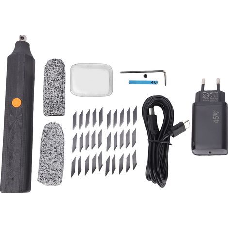 Portable 40 kHz ultrasonic saw with 30 blades - for plastic, wood, resin - 220V EU (1/5)
