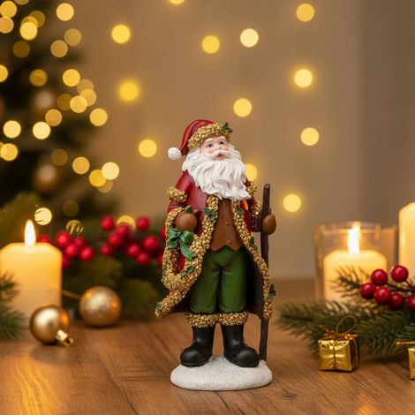 Decorazione Babbo Natale con bastone per decorazione natalizia (1/3)