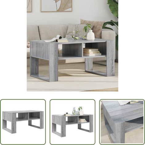 Table basse en bois d'ingénierie - Table basse Gris Sonoma 92 x 53 x 45 cm Bois d'ingénierie (1/5)